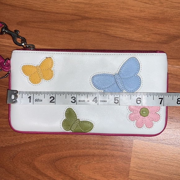 NWOT Coach Leather Butterfly 🦋 Wristlet